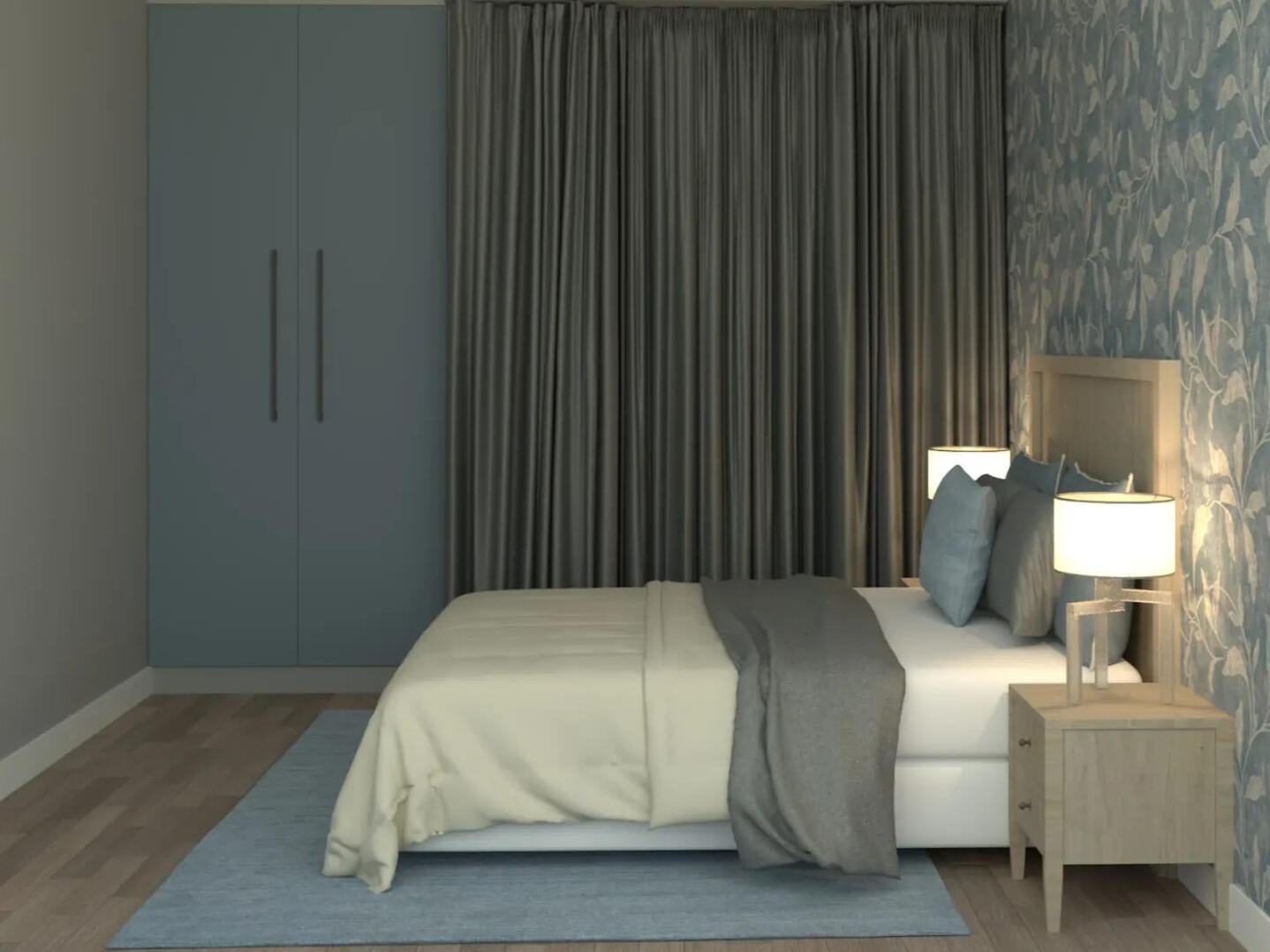 Modern Loft Bedroom Detail